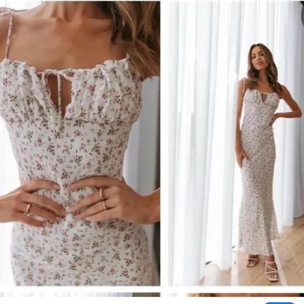266. Petal and Pup Floral Maxi Dress size 2